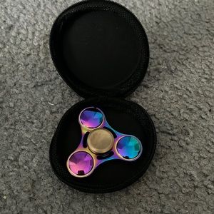 Fidget spinner, with additional case.